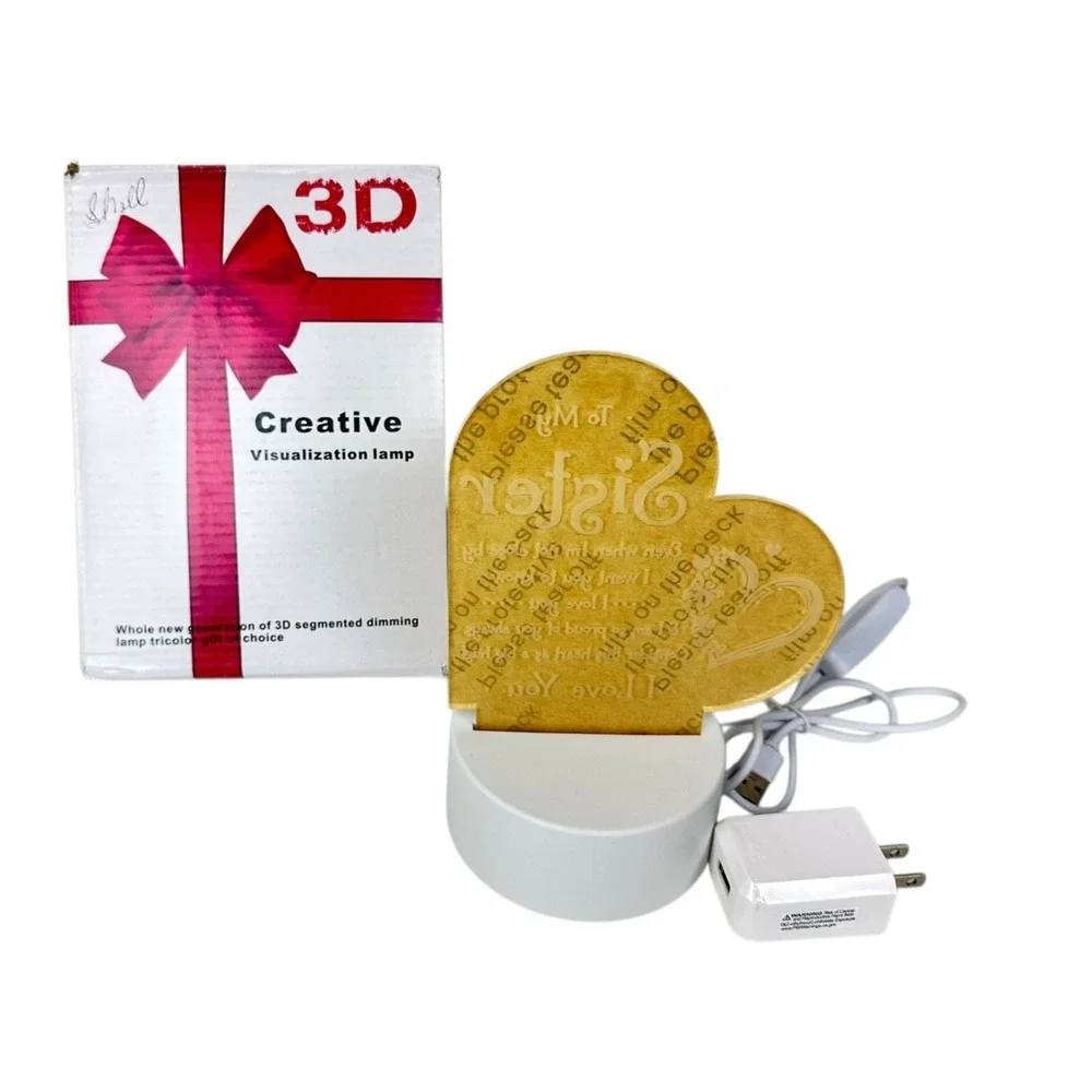 3D Creative Visualization Dimming Lamp 